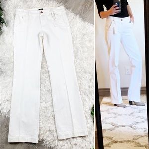white denim wide leg jeans